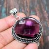 Amethyst Gemstone Handmade Jewelry Solid 925 Sterling Silver Pendant For Her