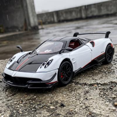 1:24 Pagani Huayra BC Гиперкар Сплав Модель Спортивного Автомобиля Литой Металл Модель Гоночного Автомобиля Звук и Свет Машинка на Оттяжке Подарок на День Рождения