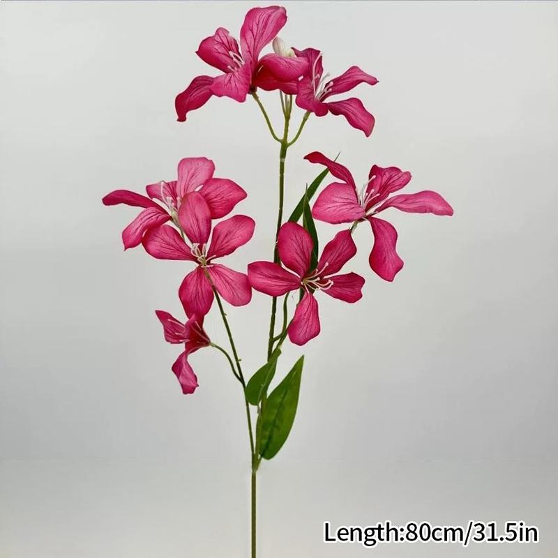 3 Heads Simulated Orchid Multi Colored Flower Arrangement Decor Wedding Bouquet Material High Quality Artificial Flower Bouquets