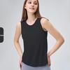 Летний спортивный топ для йоги без рукавов из фактурной пряжи