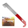 Stainless Bee Hive Tool Frame Lifter J Shape Hook Red 27cm Cut Honey Knife Beehive Scraper Beekeeping Tools Beekeeper Supplies