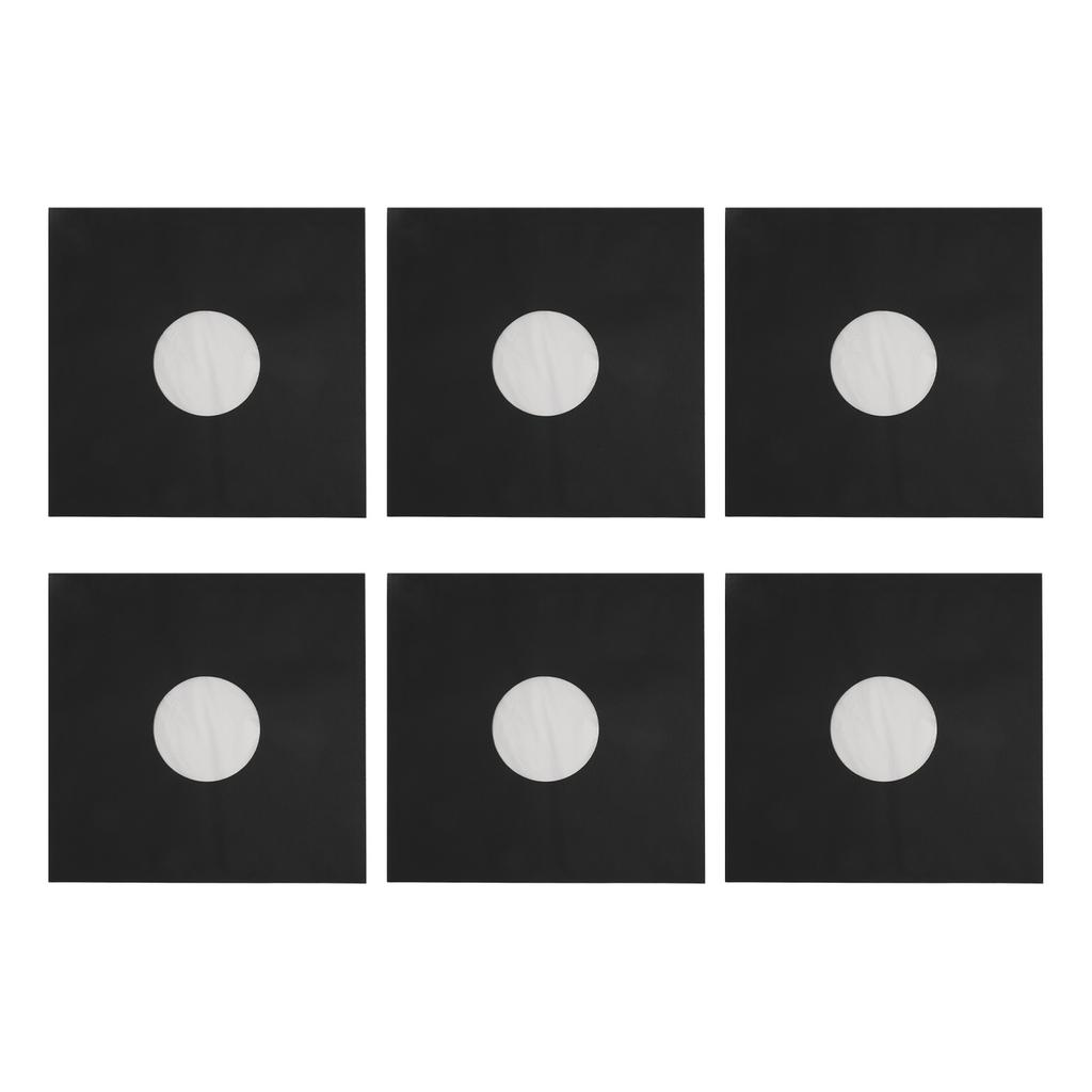 20 шт. чехлов для пластинок из крафт-бумаги 12 дюймов, защитные чехлы для пластинок на 33 об/мин, матово-черные