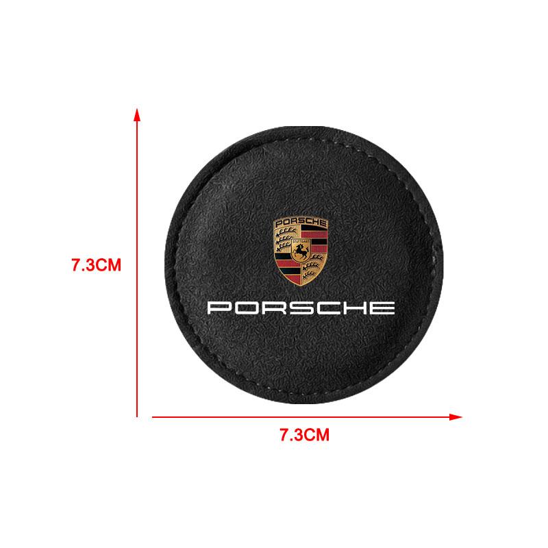 Подушка-подстаканник из ПУ кожи, нескользящий коврик для слота для Porsche Boxster Cayenne Panamera Macan Cayman 911 918 996 917 991