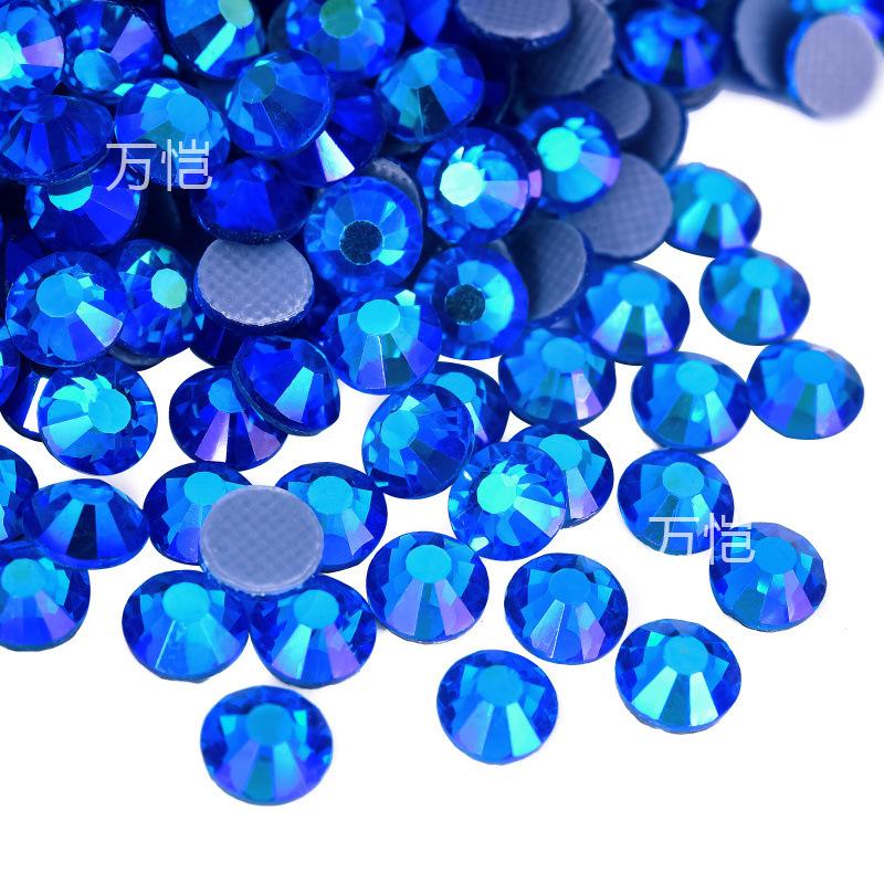 Blue Series Glass Hot Drill, Hot Melt Adhesive Стразы Diy Аксессуары для одежды Декоративные Красота Креативные Аксессуары