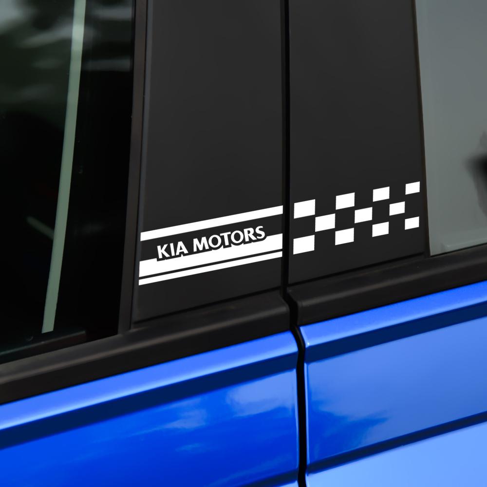 2 шт. Стикер на боковое окно стойку B центральную стойку для KIA Sportage Niro Rio Ceed Cerato Soul Sorento