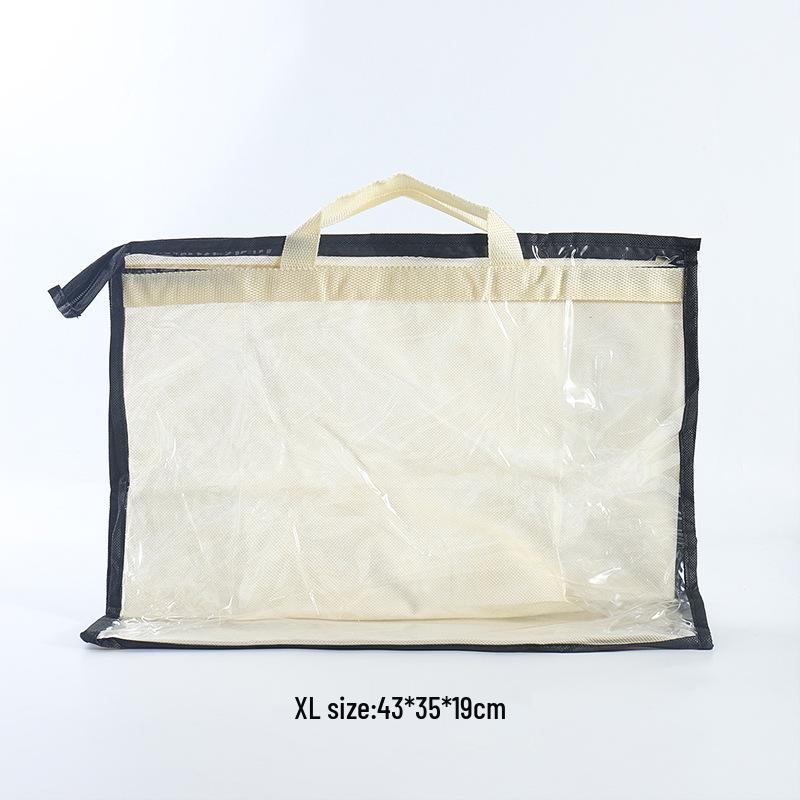 PVC Transparent Dust Cover for Hanging Handbag Storage - Waterproof Leather Bag Protector