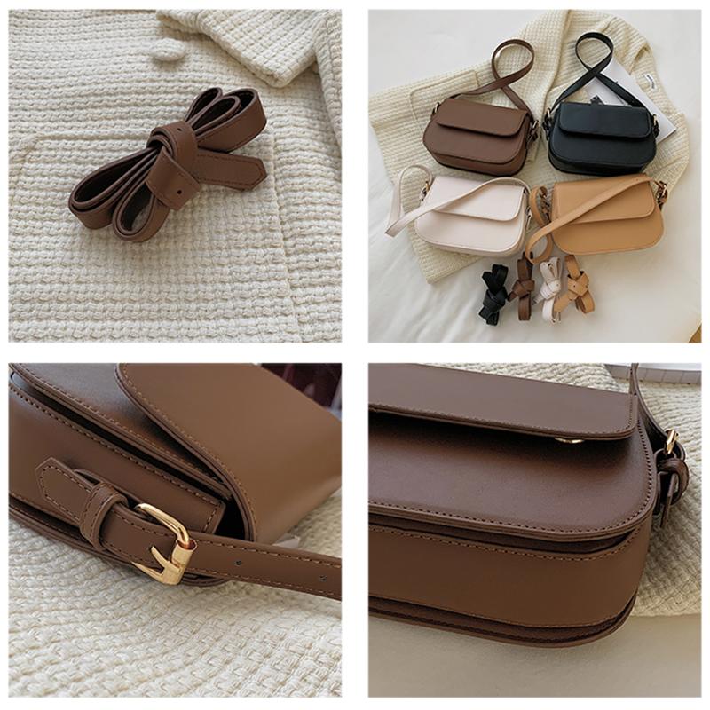 Классическая однотонная сумка на плечо высокого класса для женщин, нишевая сумка через плечо, модная маленькая квадратная сумка