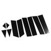 10pcs Side Window Pillar Post Trim Gloss Black 4D Style Replacement for Mazda CX?5 2017?2022