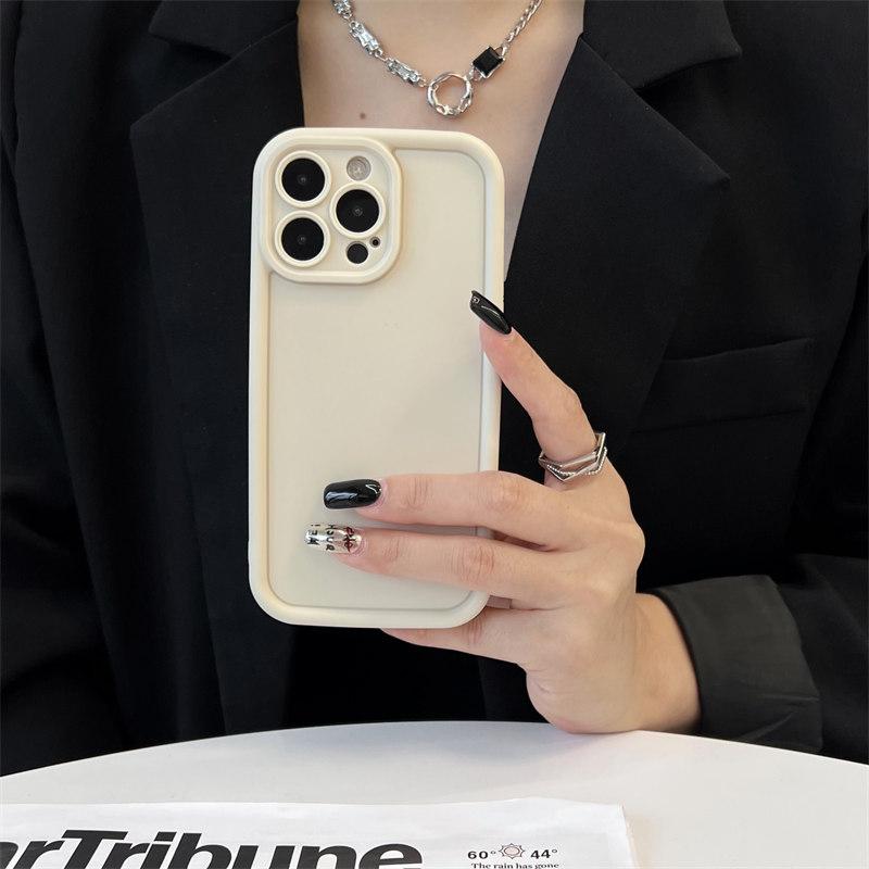 Простой однотонный матовый мягкий силиконовый чехол для iPhone 15, 14, 13, 12, 11 Pro Max XR XS 7 8Plus, комплексные чехлы для защиты от падения с высоты