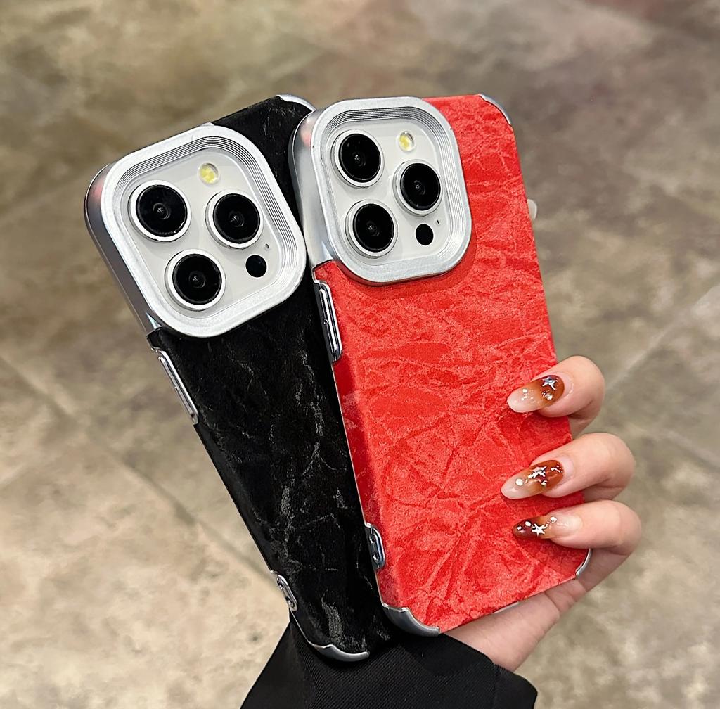 Роскошный модный чехол для телефона из кожи с волнообразным узором для iPhone 11 12 13 14 15 16 Pro Max Plus, мягкий силиконовый противоударный бампер