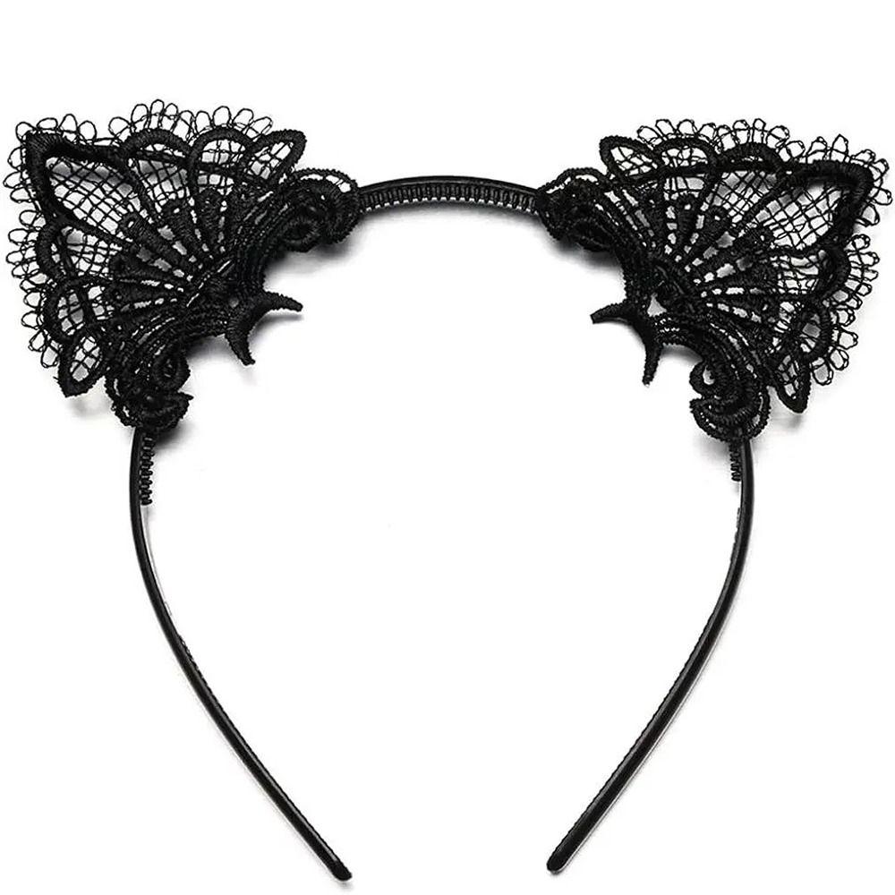 Ears Headband Cat Costume Set Lace Choker Cat Costume Accessories Party Accessories