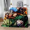 My Hero Academia Cartoon Printed Blanket Warm Flannel Blankets Soft and Comfortable Blanket Home Travel Blanket Birthday Gift