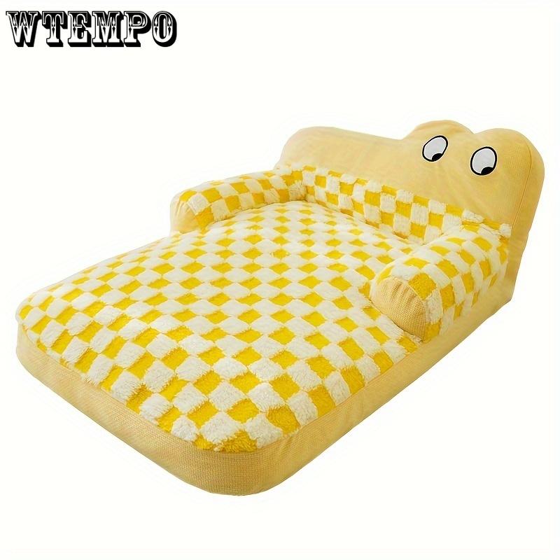 Уютная и моющаяся лежанка для собак, подходящая для осени и зимы, которая обеспечивает тепло и комфорт, а также служит кошачьим гнездом в любое время года.