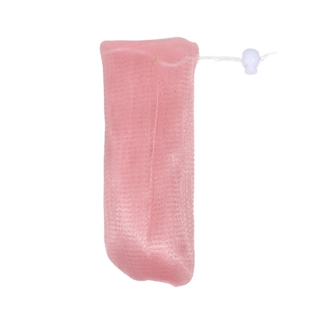 Exfoliating Nylon Mesh Soap Pouch Bubble Foam Net Soap Bag for Shower Soap Sack Holder Pocket Body Facial Cleaning Tool