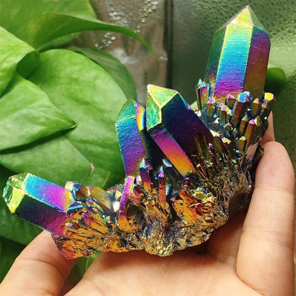 Natural Crystal Electroplating Colorful Colorful Crystal Cluster Decoration Rough Stone Vug Degaussing