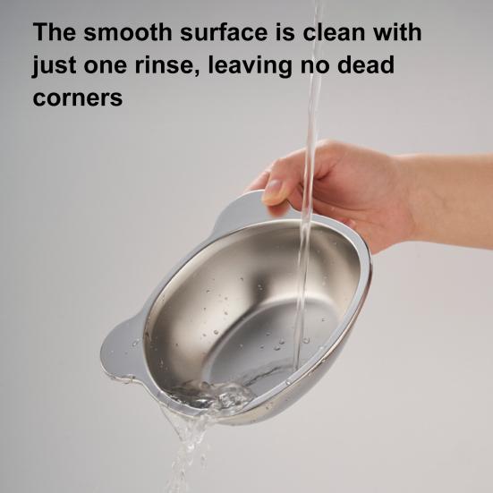 Приподнятая миска для кошек из нержавеющей стали, наклонная приподнятая миска для кошек с металлической подставкой