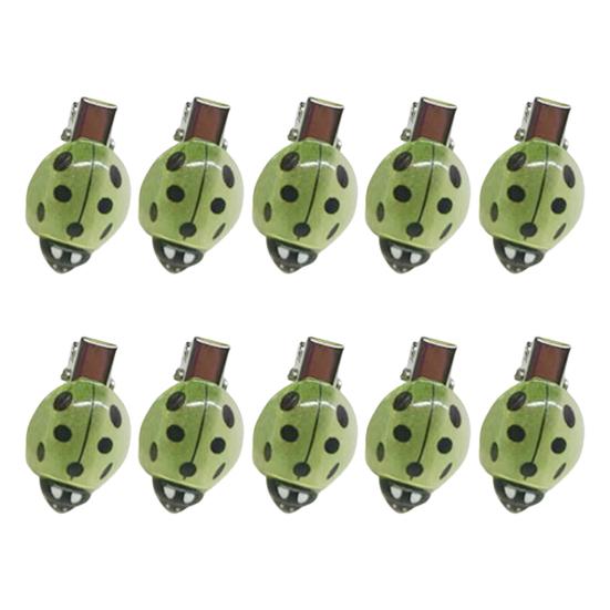 10 шт. Женские заколки для волос Нескользящие зубцы Декор божья коровка Шпильки Челки Пучки Косы Многоцелевая укладка