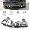 Подходит для Mercedes S-Class W221 S300/350/500/600 S65 AMG Квадратные насадки на выхлопную трубу (комплект из 4 шт.)