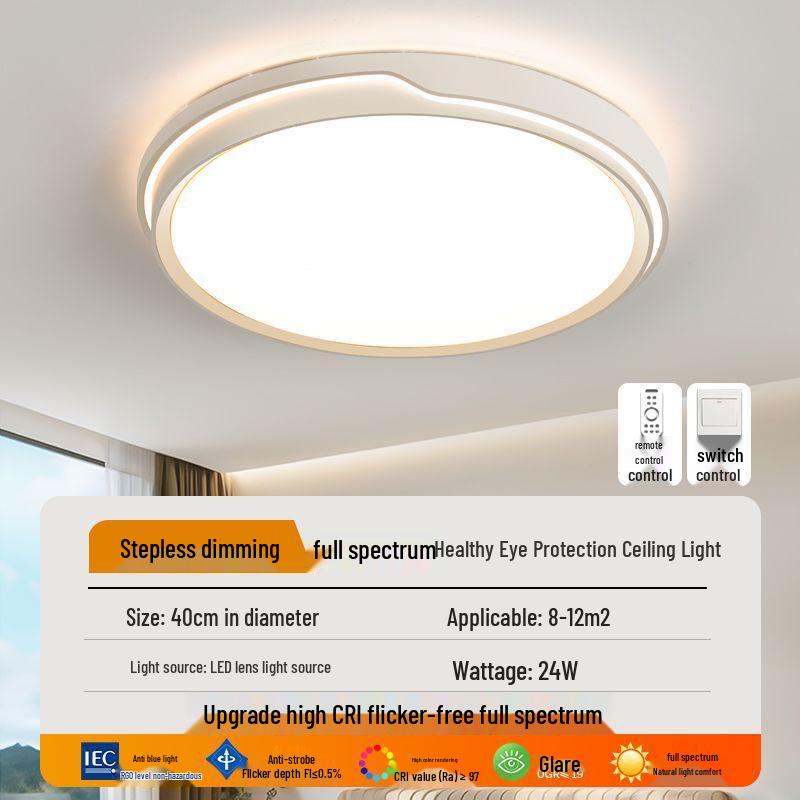 Modern Minimalist LED Round Ceiling Light for Bedroom, Living Room, Corridor, Bathroom, Kitchen, and Balcony