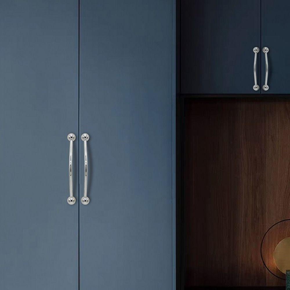 Zinc Alloy Wardrobe Door Handle Nordic Minimalist Drawer Handle Cabinet Knob Bedroom Wardrobe