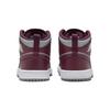 Детские кроссовки Air Jordan 1 Mid PS Cherrywood Red Cement-Grey White DQ8424-615
