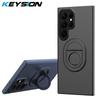 KEYSION Противоударный чехол MagSafe для Samsung S24 Ultra 5G S24+, жесткий пластиковый чехол-подставка с кольцом для телефона Galaxy S23 Ultra S22+