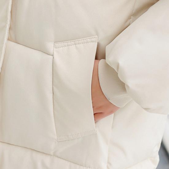 Длинная куртка-пуховик для женщин, утолщенное теплое стеганое пальто с капюшоном на молнии во всю длину, зимняя верхняя одежда