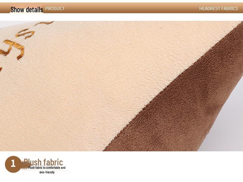 Набор подушек для поддержки шеи и поясницы в автомобиле - милый мультяшный дизайн.