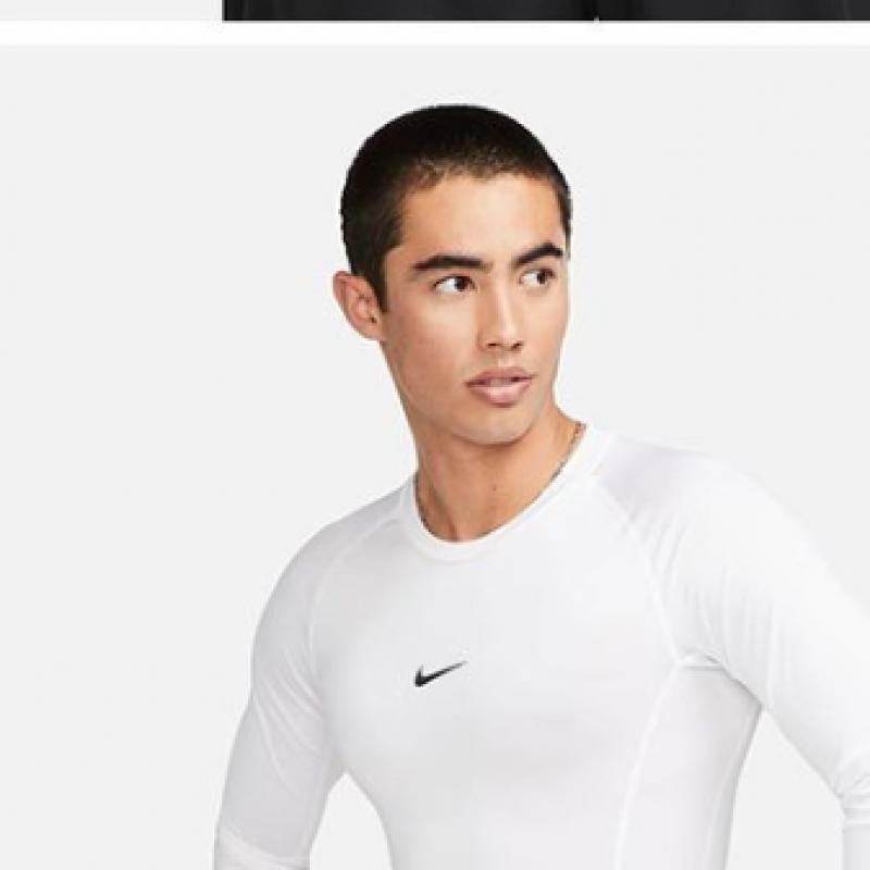 Nike Long Sleeve Tee Pro Dry Fit Tight Fitness Top Fb7920 100 S2307