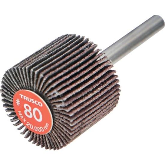 TRUSCO Экономичный лепестковый круг Диаметр хвостовика Наружный диаметр 30 мм х Ширина 25 мм х Длина хвостовика круга, 6 мм, 35 мм, #80 (Пакет 5) EF3025-80