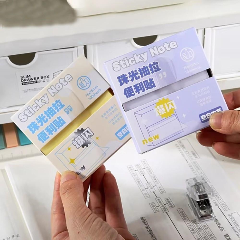 Pull Out Design Sticky Notes Translucent Planner Sticker Message Stickers Office School Stationery