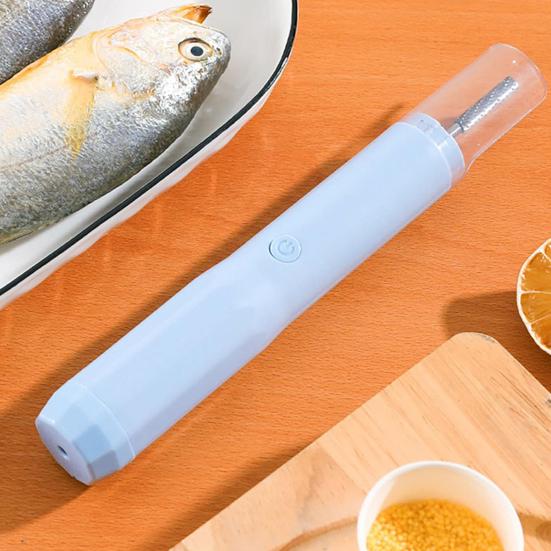 Electric Fish Scaler Remover Cordless Fish Scale Cleaner Rechargeable Waterproof Fish Scaler with Large Capacity Battery Stainless Steel Fish