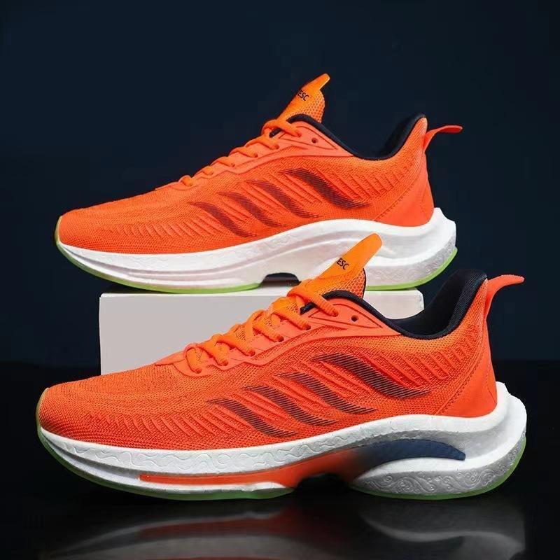 Кроссовки Popcorn Shoes Men Fly Woven Breathable Sneakers Thick Sole Trend Running Shoes Men's Shoes