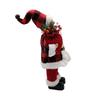 Стоящая кукла Рождество Санта-Клаус клетчатая одежда украшение для вечеринки фестиваль ремесло орнамент