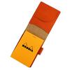 Rhodia No. 12 Leather Cover (Made In Japan) with One Notepad (Orange)