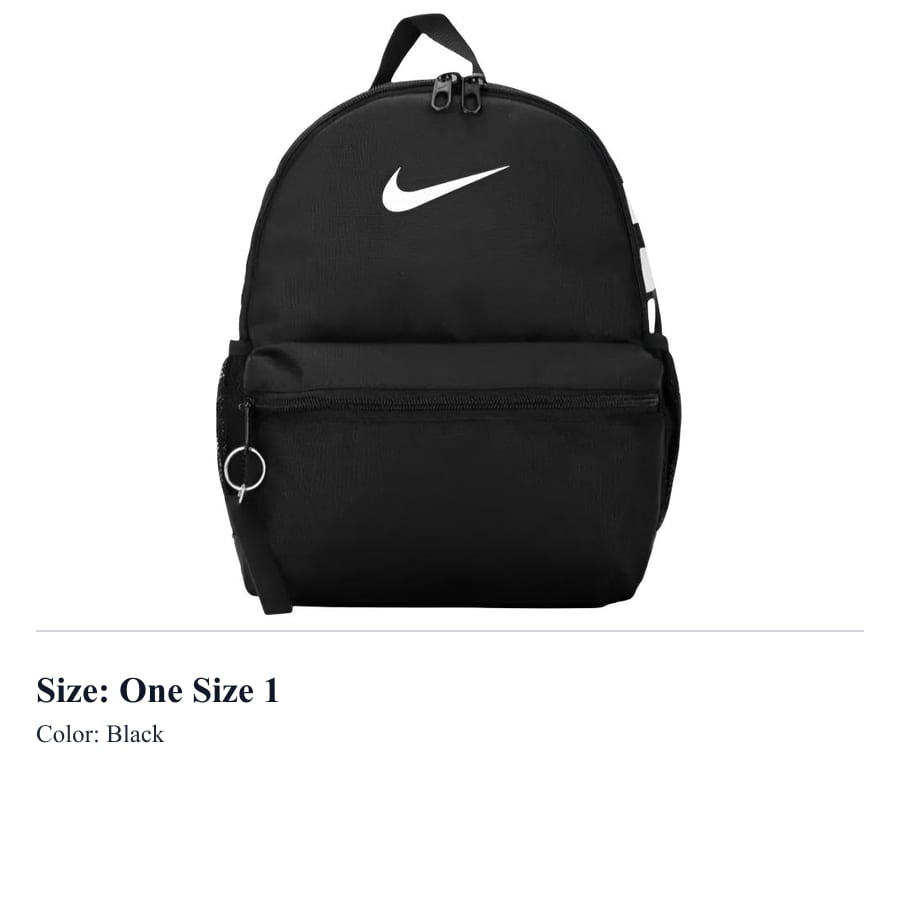 Nike Brasilia Fabric Backpack Medium Kids' Black DR6091-010
