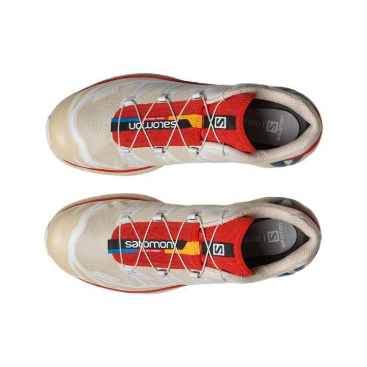 SALOMON XT-6 Comfortable Versatile Breathable Fabric Low-Top Casual Trail Running Shoes Unisex Sneaker Light-Gray 472934