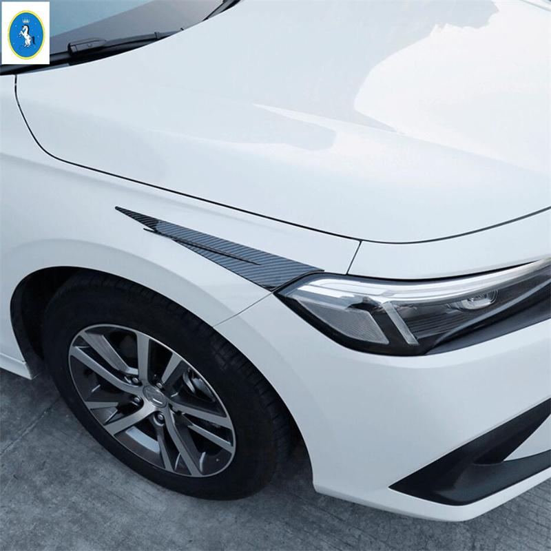 ABS Передние Задние Противотуманные Фары Зеркало Заднего Вида Козырек от Дождя Накладка Для Honda Civic 11-го Поколения 2024 Аксессуары из Углеродного Волокна