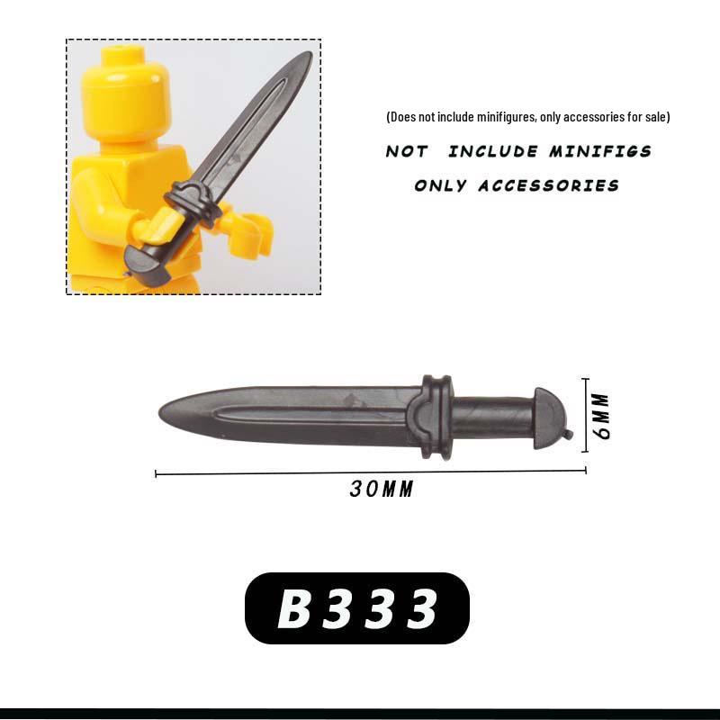 Минифигурка средневекового рыцаря: Фонтан, Рапира, Совместимый с кубиками LEGO