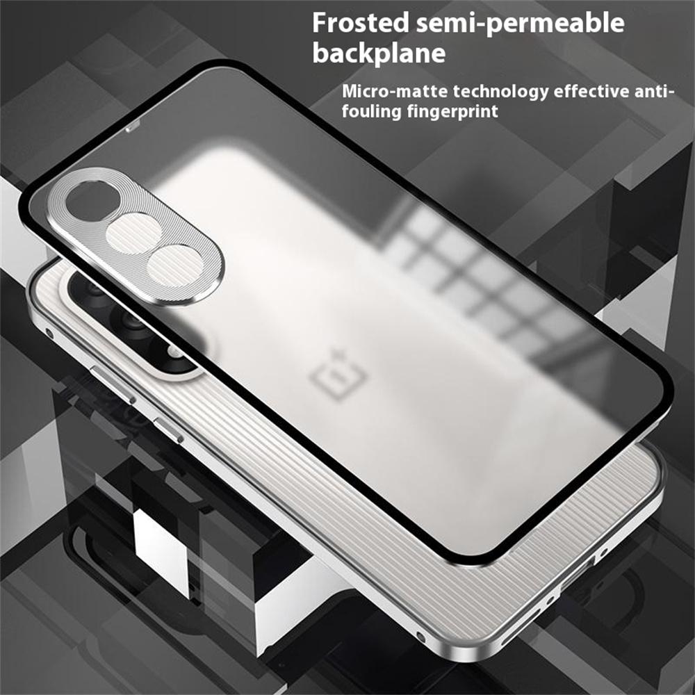 For OnePlus Nord 5 5G/Ace 5 Ultra 5G Matte Case Aluminium Alloy + PC Phone Cover Pop-Up Snap Lock