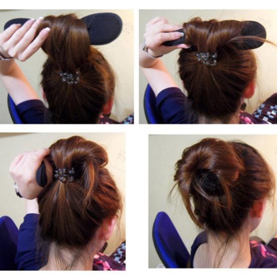 2/3 шт. Женский спонж для формирования пучка волос, украшенный искусственным жемчугом