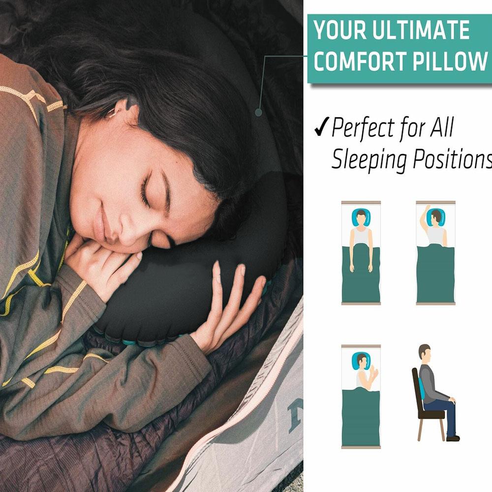 Inflatable Camping Pillow, Backpacking Pillow, Travel Pillow
