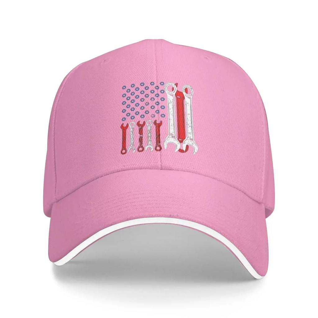 МеханикФлагСШАБейсболка Мужские Винтажные Snapback Кепки Тракер Кепки Кепка Папы Черный