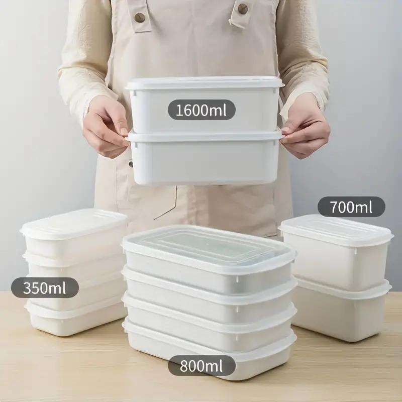 Kitchen Refrigerator Crisper With Scale Frozen Meat Packaging Food Grade Fruit And Vegetable Bento Storage Lunch Boxes Japanes