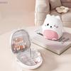 {MX} Cute Cartoon Small Bear Portable Pill Box Keychain Double-layer Compartment Medicine Storage Box Large Capacity Pill Case