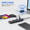 JESWO USB-хаб с питанием 7 портов расширения 4 зарядных USB 5 Гбит/с расширение данных с независимым адаптером переменного тока 12 В 3 А Совместим с Pro и другими системами