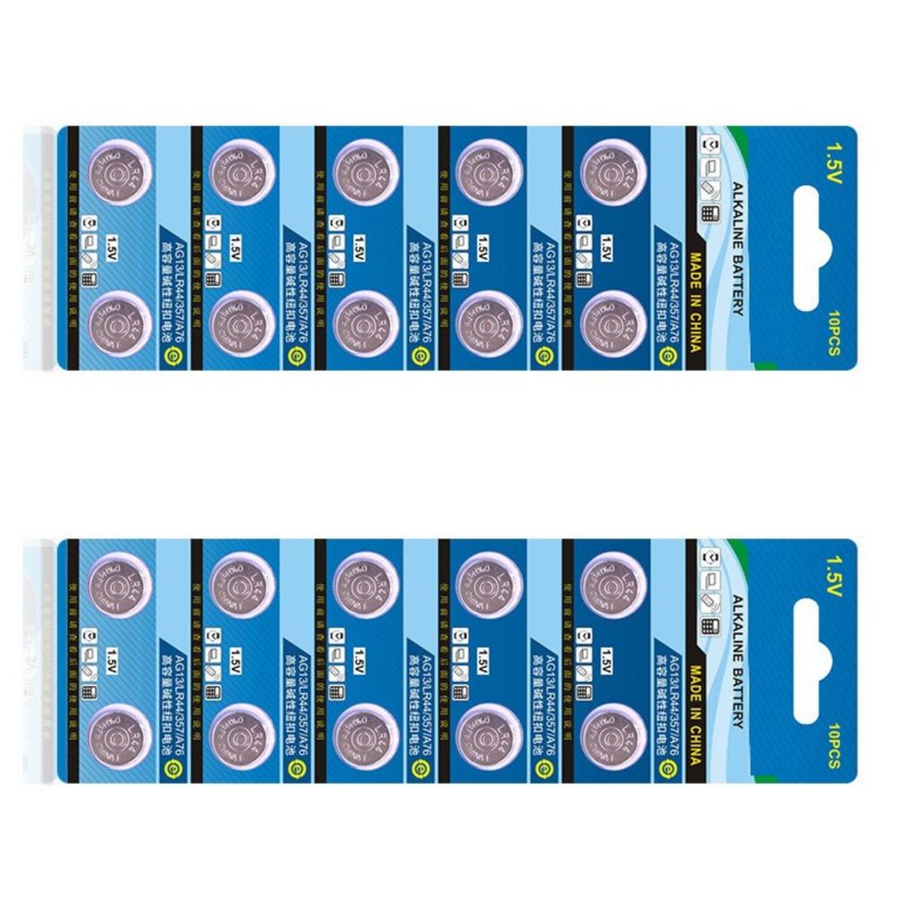 20/10Pieces LR44 AG13 Alkaline Coin Cell Batteries Button Cell Batteries for Watches Calculators Gadgets DIY Project