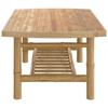 VidaXL Table basse de jardin 90x55x37 cm bambou, table de jardin, table de patio, mobilier de patio, table d'extérieur, 363463