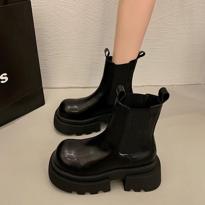 Простые классические взрывные ботинки Martin на платформе в британском стиле для женщин, лето 2025, новые нишевые супер-пожарные модные короткие ботинки