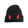 1PC Devil Trendy Warm Stretchy Knitted Playful Beanie Winter-Ready Hat Cold-Resistant Horn Soft-Knitted